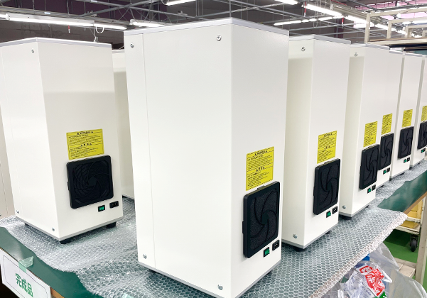 空気清浄機の組立・配線