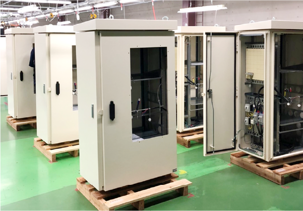 屋外用電源箱の組立・配線